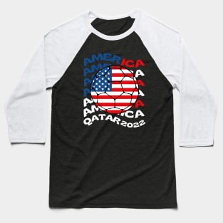 America Qatar 2022 Baseball T-Shirt